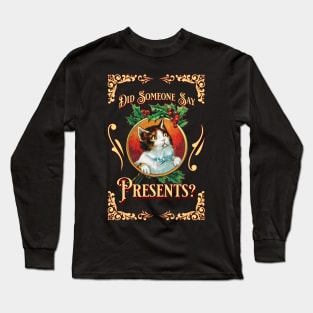 Cat Present Long Sleeve T-Shirt